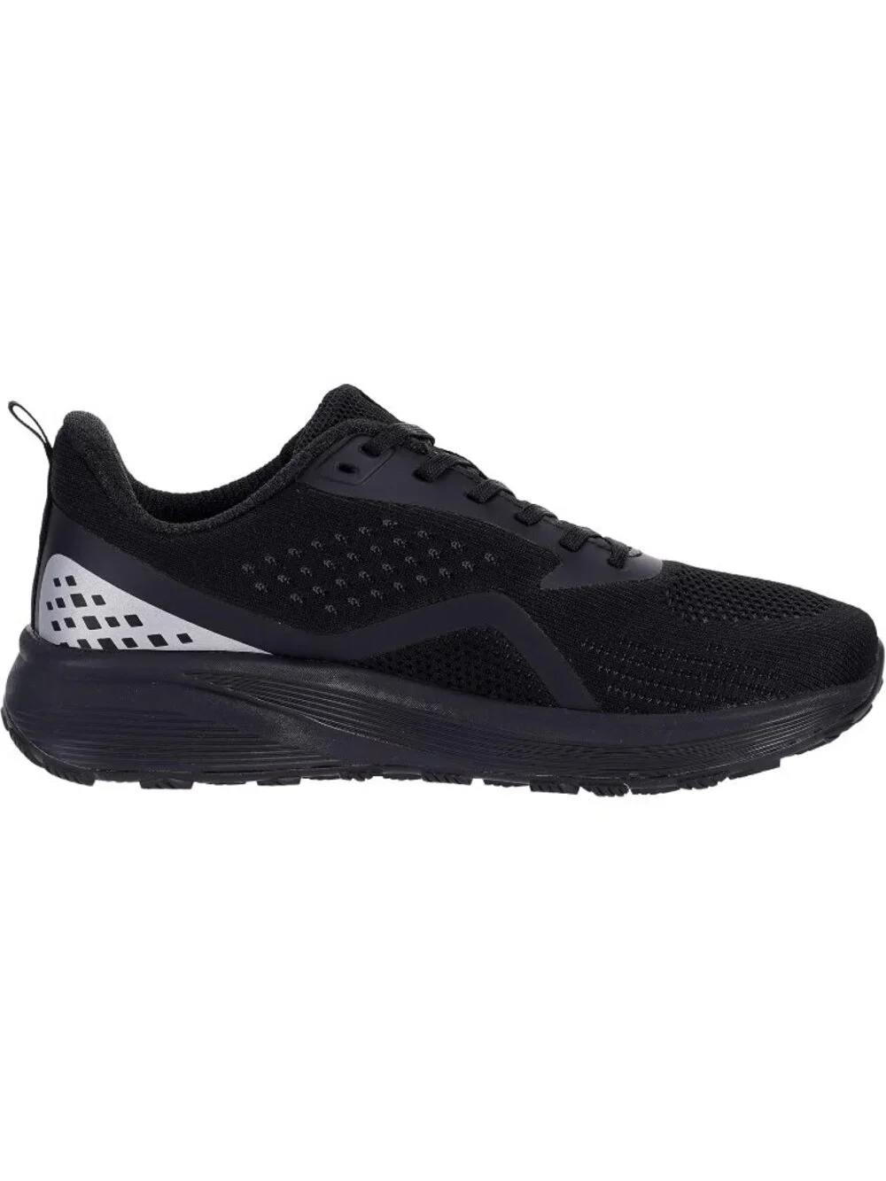 Men's Black Mesh Wide Cushioned Supportive Road Running Shoes Wide Toe Box